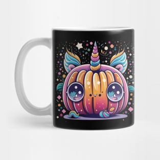 Cute Unicorn Pumpkin Funny Halloween Costume Mug